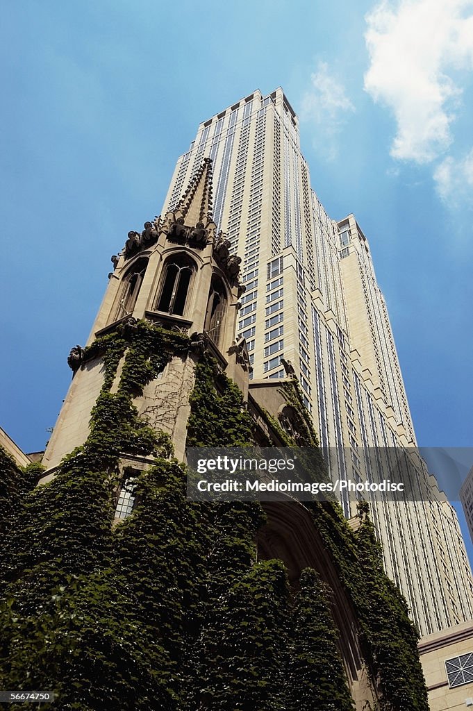 Facade of a church, Fourth Presbyterian Church, Michigan Avenue, Chicago, Illinois, USA