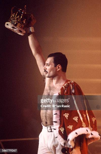 Queen In Concert In Brussels, Belgium - 1986, Freddie Mercury