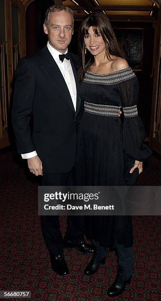 Anton Billen and Lisa Barbuscia attend the reception following the Morgan Stanley Great Britons '05 awards ceremony at the Guildhall on January 26,...