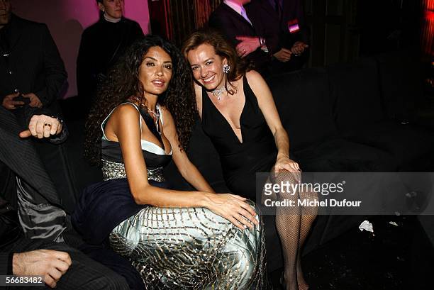 Alef and Caroline Scheufele attend the Chopard Party For Young Designers during Paris Fashion Week Spring/Summer 2006 on January 26, 2006 in Paris,...