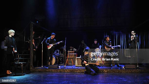 Backbeat' Photo Call, Duke Of York Theatre, London, Britain - 07 Oct 2011, Ruta Gedmintas - 'Astrid Kirchherr', Daniel Healy - 'Paul Mccartney',...