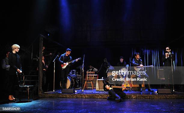 Backbeat' Photo Call, Duke Of York Theatre, London, Britain - 07 Oct 2011, Ruta Gedmintas - 'Astrid Kirchherr', Daniel Healy - 'Paul Mccartney',...