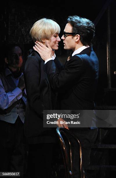 Backbeat' Photo Call, Duke Of York Theatre, London, Britain - 07 Oct 2011, Ruta Gedmintas - 'Astrid Kirchherr' And Nick Blood - 'Stuart Sutcliffe'