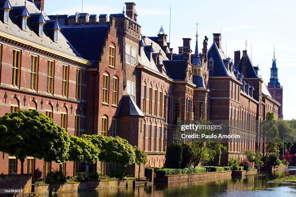 The Binnenhof Castle in The Hague Netherlands