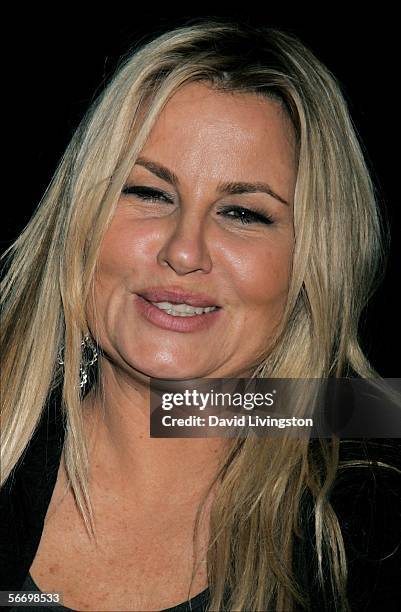 Actress Jennifer Coolidge attends the opening of the new musical "Rock of Ages" at the Vanguard Theatre on January 28, 2006 in Hollywood, California.