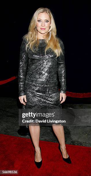 Actress Emily Procter attends the opening of the new musical "Rock of Ages" at the Vanguard Theatre on January 28, 2006 in Hollywood, California.