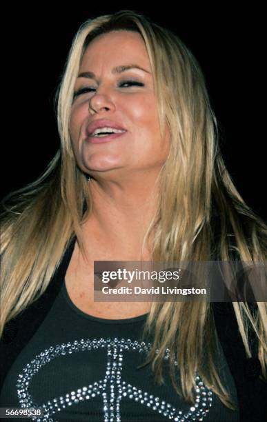 Actress Jennifer Coolidge attends the opening of the new musical "Rock of Ages" at the Vanguard Theatre on January 28, 2006 in Hollywood, California.