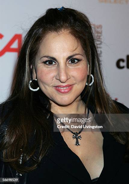 Actress Kathy Najimy attends the opening of the new musical "Rock of Ages" at the Vanguard Theatre on January 28, 2006 in Hollywood, California.