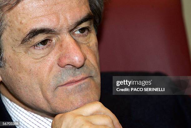 Italian Sergio Chiamparino, Mayor of the city of Turin, poses, 23 January 2005 in Turin. AFP PHOTO / PACO SERINELLI