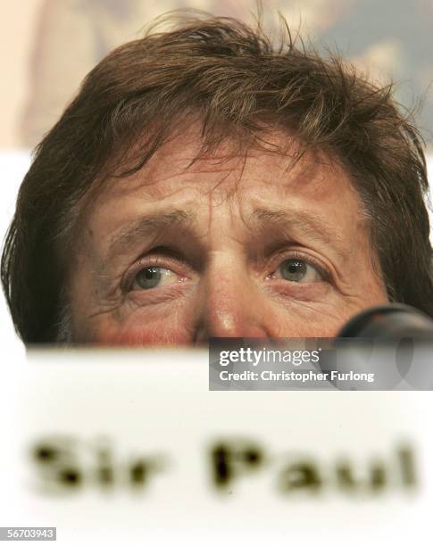 Sir Paul McCartney attends the Liverpool Institute for Performing Arts as it celebrates it's 10th birthday on January 30, 2006 in Liverpool, England....