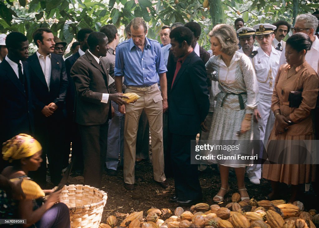 Spanish Royals In Equatorial Guinea.