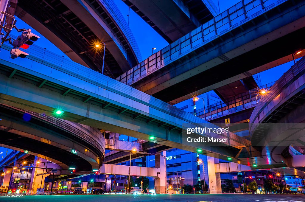 Under the elevated highways