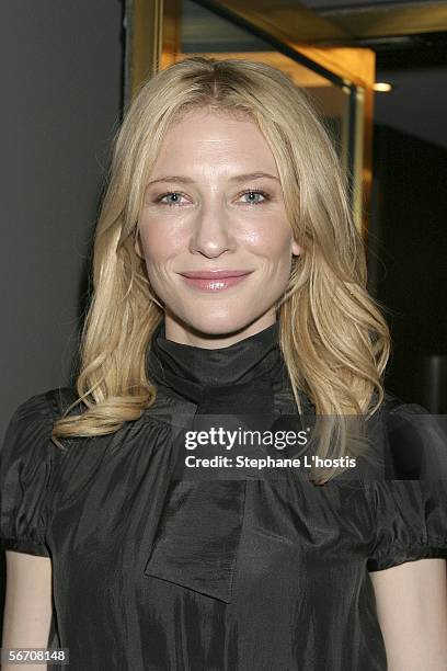 Actress Cate Blanchett attends the relaunch for the 10 Years of Vive Magazine at the Intercontinental Hotel on January 31, 2006 in Sydney, Australia.