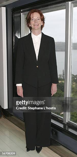Shadow minister for health Julia Gillard attends the relaunch for the 10 Years of Vive Magazine at the Intercontinental Hotel on January 31, 2006 in...