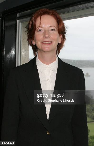 Shadow minister for health Julia Gillard attends the relaunch for the 10 Years of Vive Magazine at the Intercontinental Hotel on January 31, 2006 in...