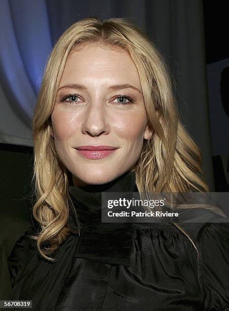 Actress Cate Blanchett attends the relaunch for the 10 Years of Vive Magazine at the Intercontinental Hotel on January 31, 2006 in Sydney, Australia.