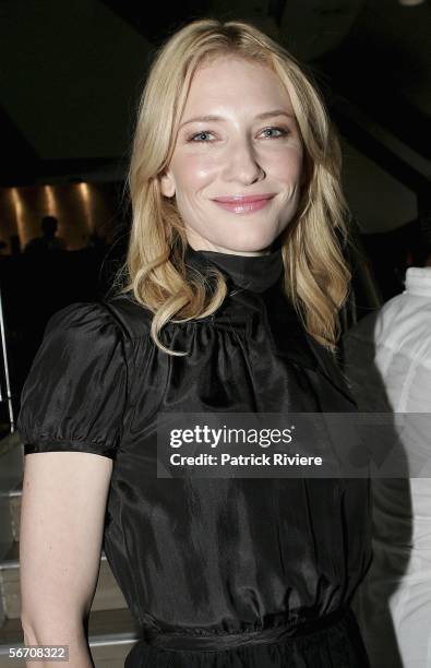 Actress Cate Blanchett attends the relaunch for the 10 Years of Vive Magazine at the Intercontinental Hotel on January 31, 2006 in Sydney, Australia.