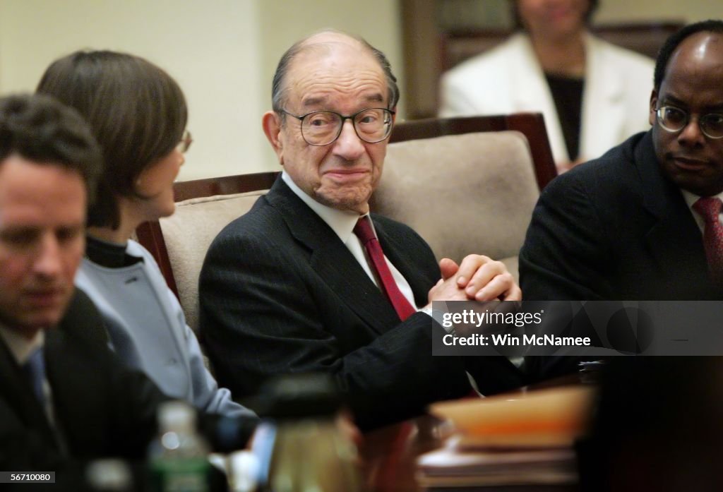 Alan Greenspan Retires As Chairman Of The Fed