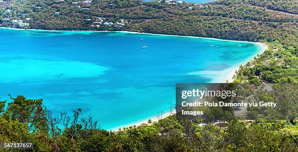 magens bay a beautiful beach in st thomas, usvi - emerald bay lake tahoe bildbanksfoton och bilder