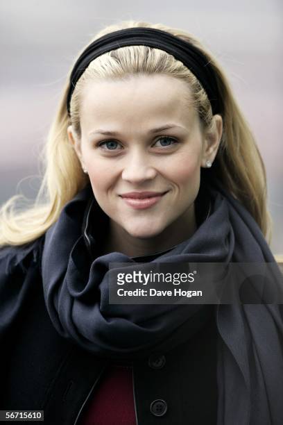 Actress Reese Witherspoon promotes her new film "Walk The Line," a Johnny Cash biopic, at The Oxo Tower on February 1, 2006 in London, England.