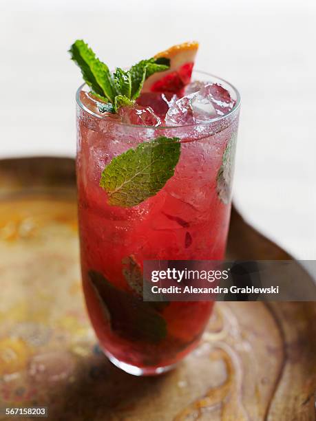 blood orange mojito - alexandra rojas fotografías e imágenes de stock