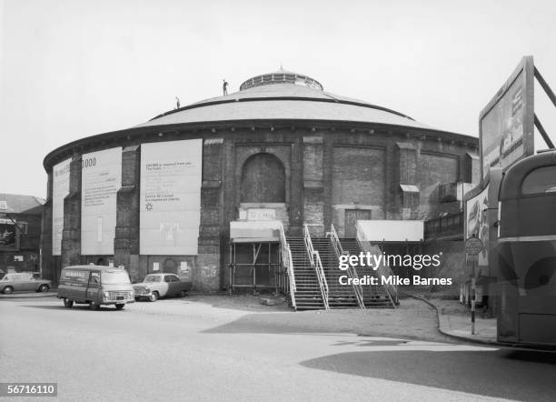 The Roundhouse in Chalk Farm, north London, 15th August 1967. Arnold Wesker's 'Centre 42' arts charity, which leases the building, is appealing for...