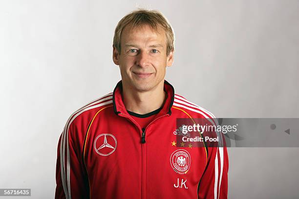 Headcoach Juergen Klinsmann of Germany attends a photocall of the German National Football Team on January 31, 2006 in Duesseldorf, Germany.