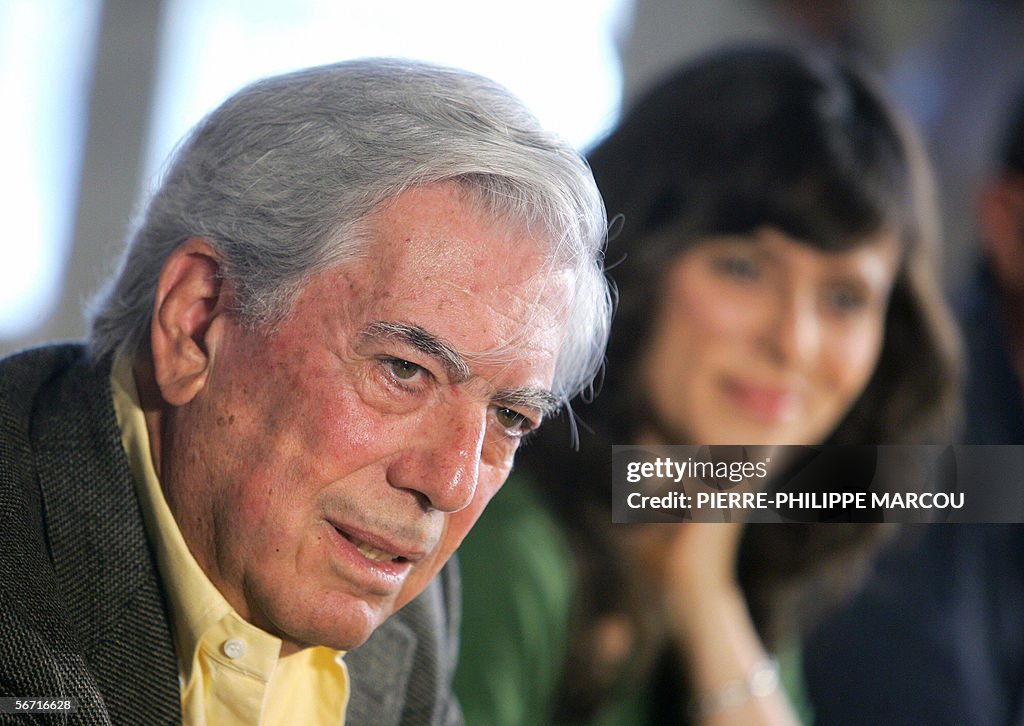 Peruvian Writer Peruvian writer Mario Vargas Llosa and Spanish actress Aitana... News ...