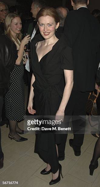 Mereille Enos attends the after party following the press night for 'Who's Afraid Of Virginia Woolf?' at the Aldwych theatre on January 31, 2006 in...