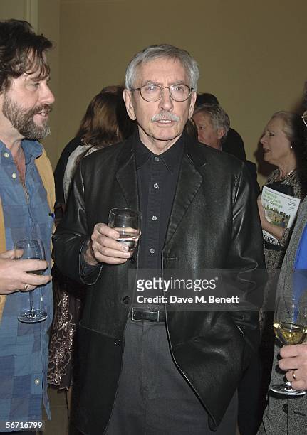 Edward Albee attends the after party following the press night for 'Who's Afraid Of Virginia Woolf?' at the Aldwych theatre on January 31, 2006 in...