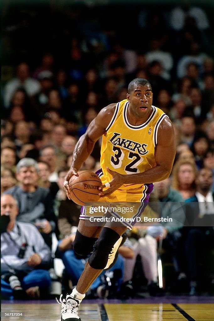 Earvin 'Magic' Johnson Action Portrait