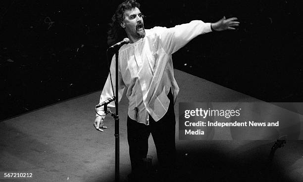 Comedian Billy Connolly on stage at the Gaiety Theatre, . .