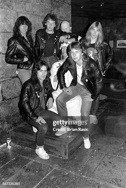 Iron Maiden - Paul Di Anno, Steve Harris, Dennis Stratton [ The Original Guitarist ], Dave Murray, Clive Burr, Madame Tussaud Museum - 1980, Iron...