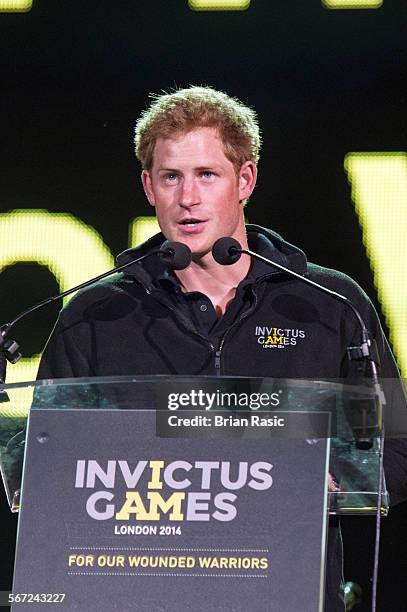 Invictus Games Closing Concert, Queen Elizabeth Olympic Park, London, Britain - 14 Sep 2014, Prince Harry