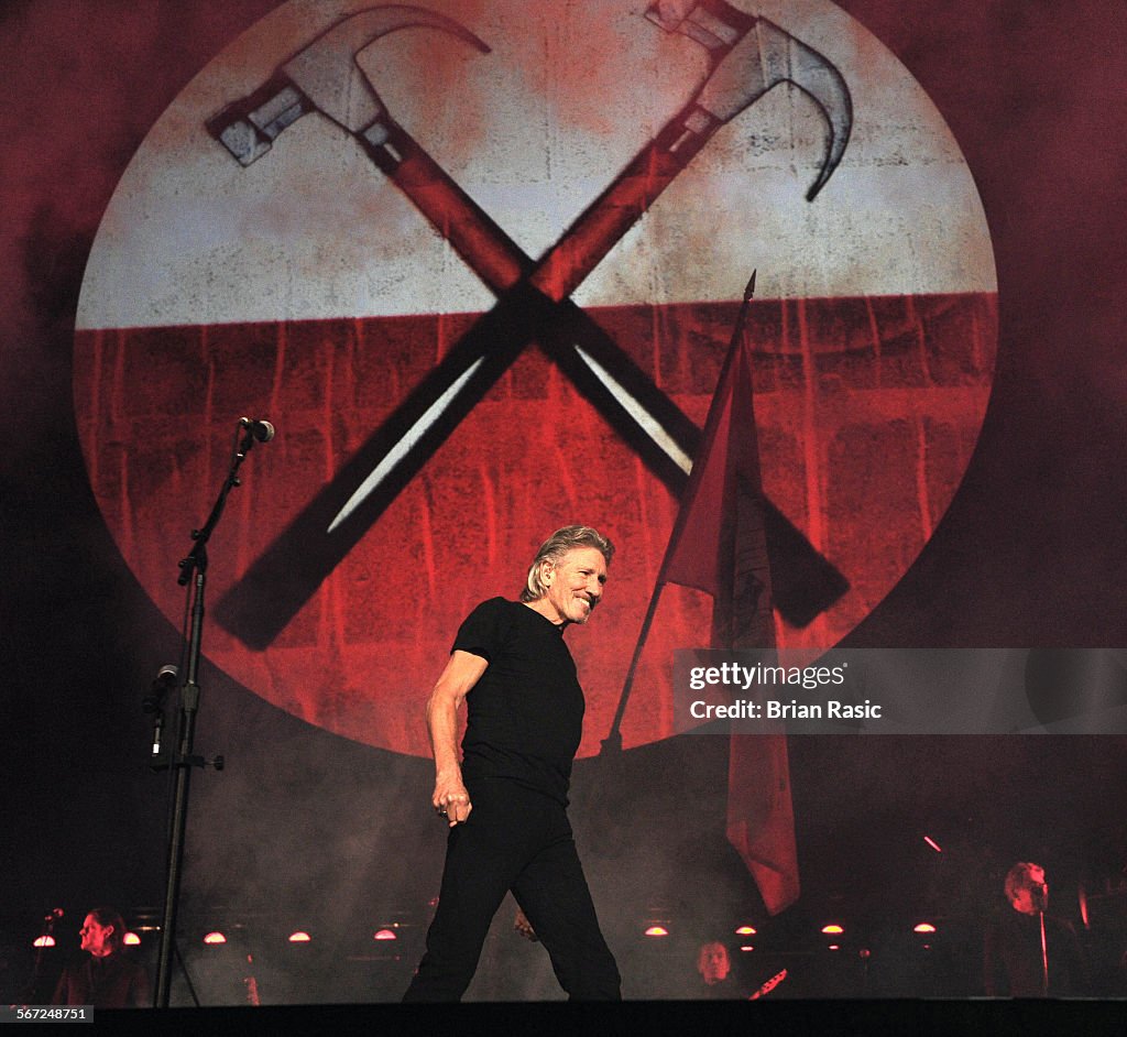 Roger Waters Performing The Wall Live In Concert At Wembley Stadium, London, Britain, 14 Sep 2013