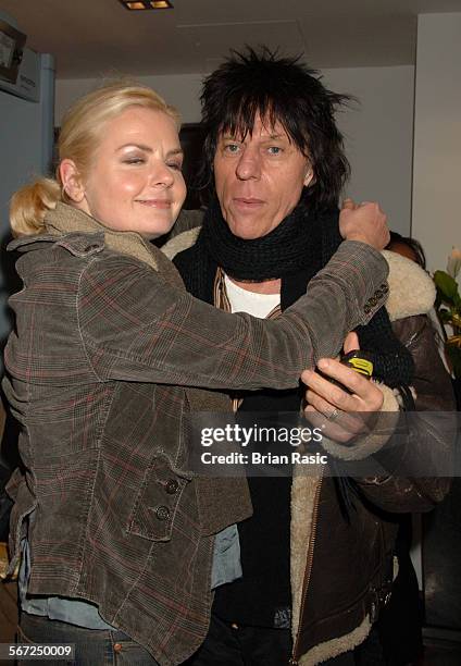 Led Zeppelin Concert At The O2 Arena, London, Britain - 10 Dec 2007, Sandra Cash And Jeff Beck