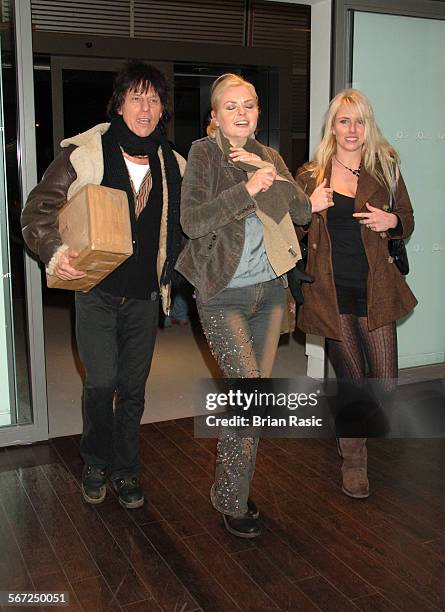 Led Zeppelin Concert At The O2 Arena, London, Britain - 10 Dec 2007, Jeff Beck, Wife Sandra Cash And Nancy Sorrell