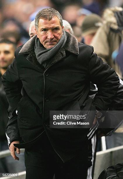 Graeme Souness of Newcastle United looks frustrated at the end of the Barclays Premiership match between Manchester City and Newcastle United at the...