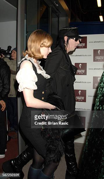 Led Zeppelin Concert At The O2 Arena, London, Britain - 10 Dec 2007, Evan Rachel Wood And Marilyn Manson