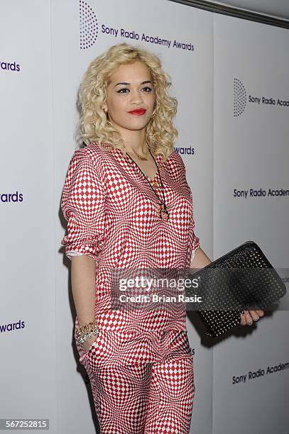 Sony Radio Academy Awards, Grosvenor Hotel, London, Britain - 14 May 2012, Rita Ora