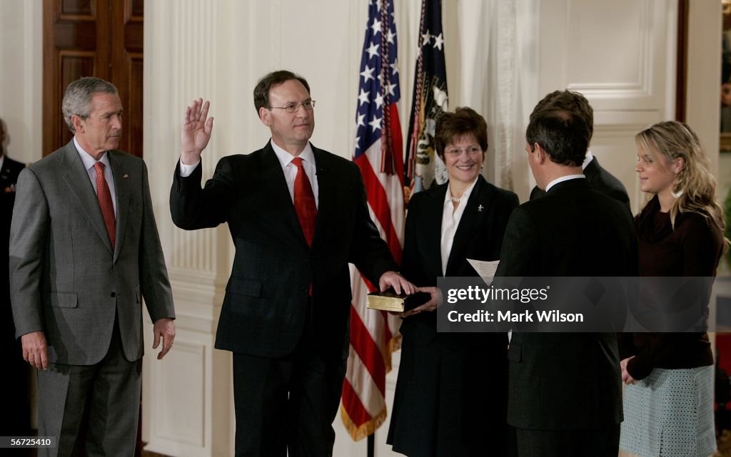 Samuel Alito Sworn In At White House