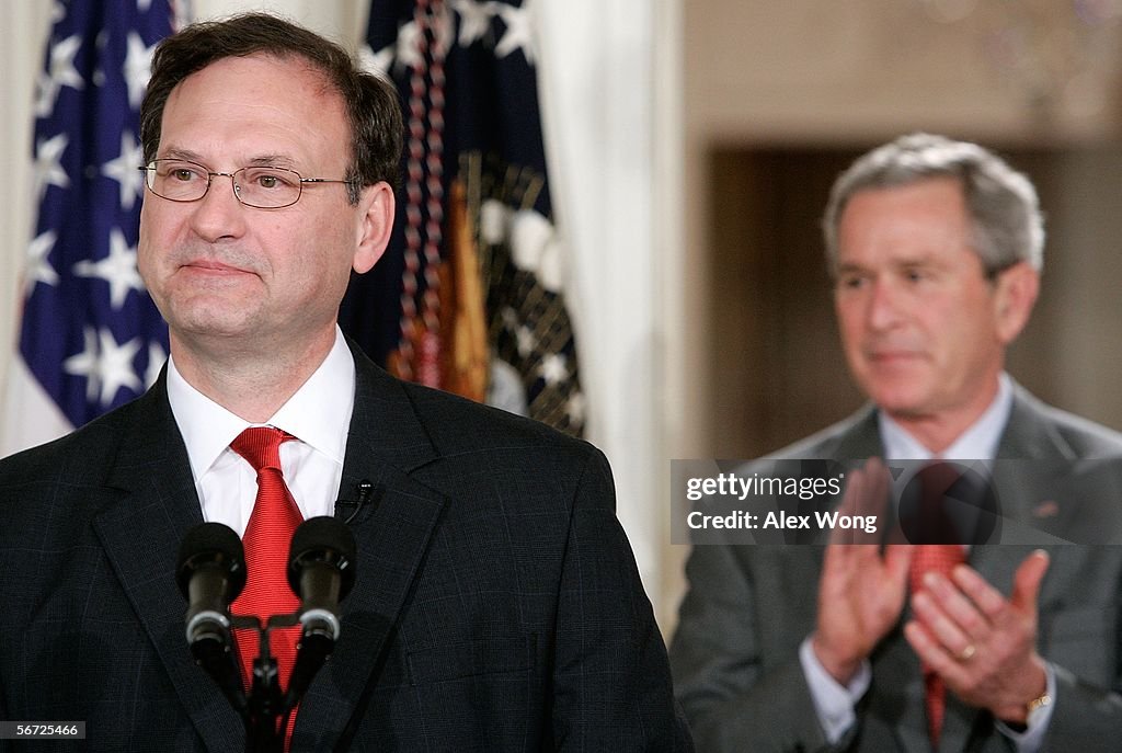 Samuel Alito Sworn In At White House