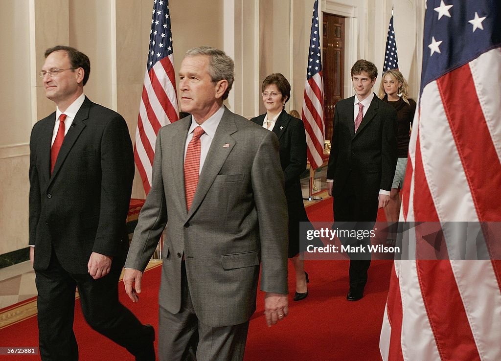 Samuel Alito Sworn In At White House