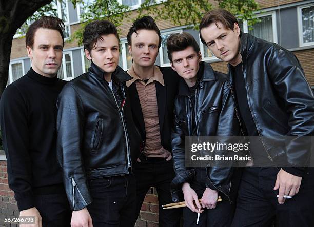 Cast Of New West End Theatre Show 'Backbeat', Abbey Road, London, Britain - 01 Sep 2011, Nick Blood , William Payne , Daniel Healy , Oliver Bennett...