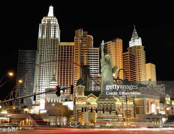 Exterior photo of the New York-New York Hotel & Casino February 1, 2006 in Las Vegas, Nevada.
