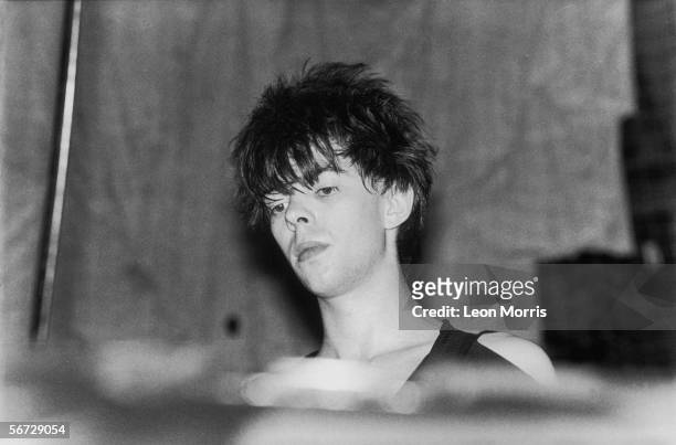 Ian McCulloch, lead singer of Liverpool post-punk group Echo and the Bunnymen, 1982.