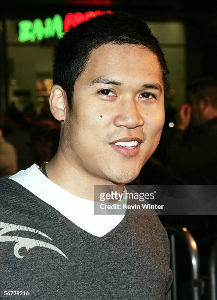 Actor Dante Bosco arrives at the premiere of New Line's "Final Destination 3" at the Chinese Theater on February 1, 2006 in Los Angeles, California.