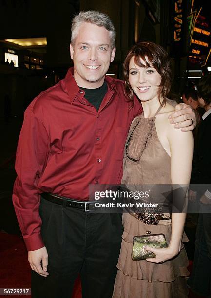 Producer Craig Perry and actress Mary Elizabeth Winstead pose at the premiere of New Line's "Final Destination 3" at the Chinese Theater on February...