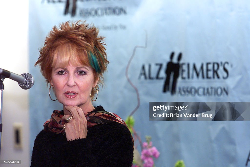 Actress Shelley Fabares speaks at opening of Alzheimer's Association