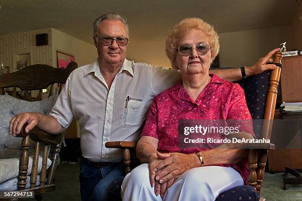 Tuesday, 8/22/2000, Simi Valley, CA  DIGITAL IMAGE  Fred and Norma Hall in their home in Simi Valley. The Halls are the subject of a money makeover...